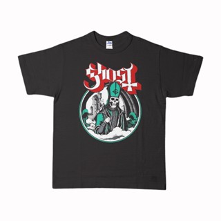 [S-5XL]เสื้อยืด พิมพ์ลายเพลง GHOST 1st BAND METAL BAND สําหรับผู้หญิง