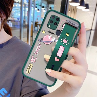 เคสโทรศัพท์มือถือ ป้องกันเลนส์ ป้องกันกระแทก ลายการ์ตูนกระต่ายน่ารัก พร้อมสายรัดข้อมือ สําหรับ Infinix Hot 11S NFC 11 Play Note 10 Pro 11 Pro