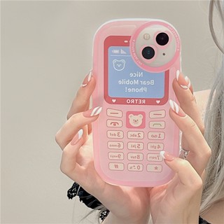 เคสโทรศัพท์มือถือ แบบนิ่ม ลายการ์ตูนหมีน่ารัก สําหรับ Iphone 14 13 12promax 12pro 11xr xs