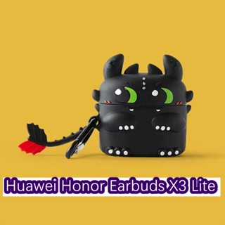 【Case Home】เคสหูฟัง แบบนิ่ม ลายการ์ตูนน่ารัก สําหรับ Huawei Honor Earbuds X3 Lite