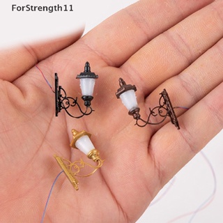 Fo โคมไฟ LED ขนาดเล็ก 1:87 สําหรับติดตกแต่งผนังบ้าน DIY TH