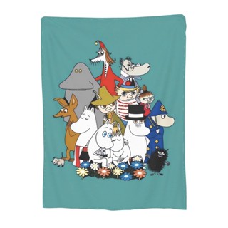 Moomin ผ้าห่มขนแกะไมโคร นุ่มพิเศษ สําหรับเตียง โซฟา เครื่องปรับอากาศ