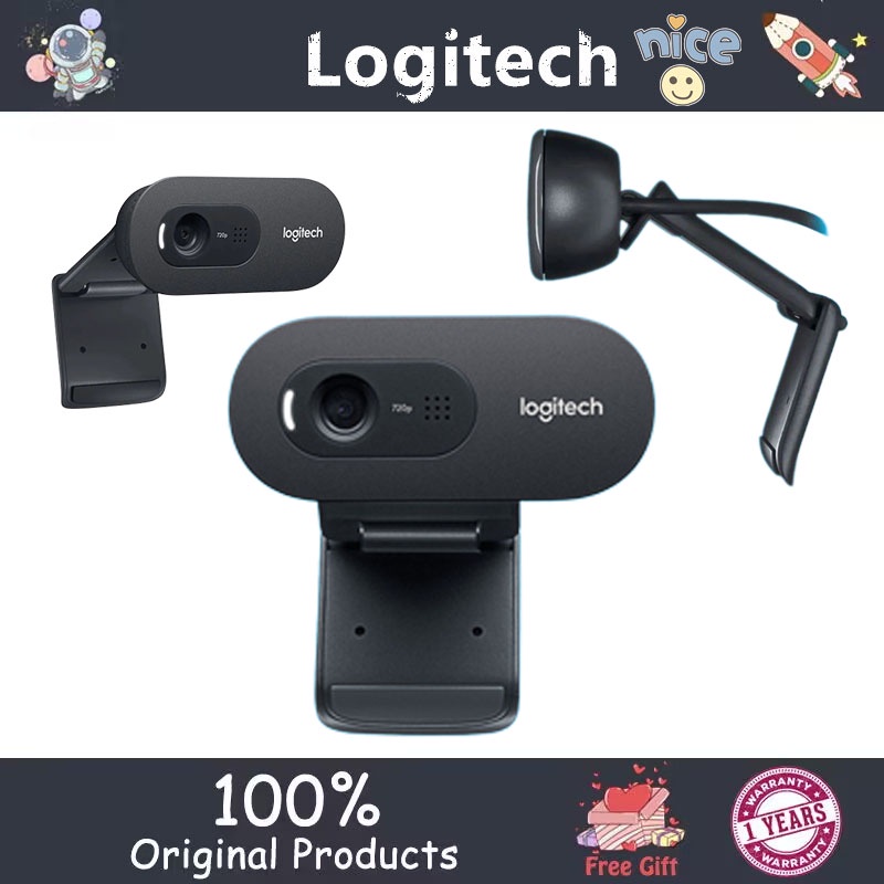 กล้องเว็บแคม Logitech c270i 720P มีไมโครโฟนในตัว usb ขนาดเล็ก สําหรับคอมพิวเตอร์