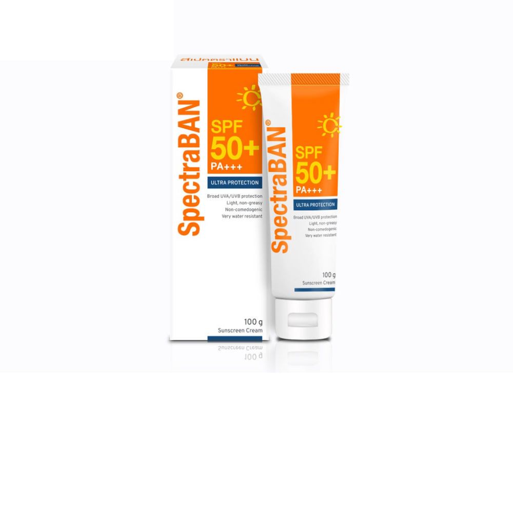 ส่งฟรี SPECTRABAN SPF50 PA 100G ครีมกันแดดสเปคตร้าแบน เอสพีเอฟ 50 พีเอ ...
