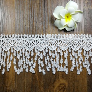 1 Yard Fringe Lace Tassel Ribbon Sewing Trim for Wedding DIY Trim Garment Sewing Accessories LY