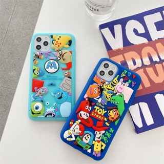 เคสซิลิโคนนิ่ม ลายการ์ตูนมอนสเตอร์ 3D กันกระแทก สําหรับ IPhone 14 14 Pro 14 Plus 14 Pro Max 13 Pro 13 Pro Max 13 12 12 Pro 12 Mini 12 Pro Max 11 Pro Max