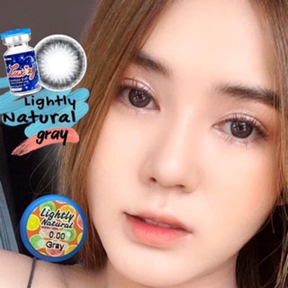 🔥 คอนแทคเลนส์ ✨ขนาดมินิ ✨Gray✨Lightly Natural (Luxzylens)