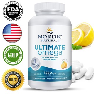 Nordic Naturals, Ultimate Omega, รสเลมอน, 1280 มก., 120 ซอฟต์เจล