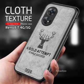 เคสโทรศัพท์ซิลิโคน TPU แบบนิ่ม ลายกวาง กันกระแทก สําหรับ Oppo Reno 8T 5G Reno8 T 8T Reno8T 4G 5G CPH2481 CPH2505