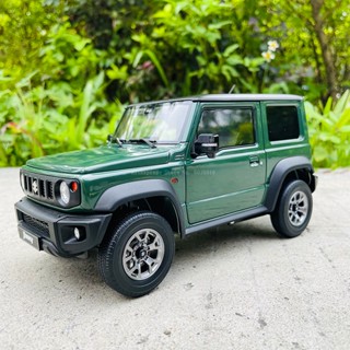 โมเดลรถยนต์ จอแอลซีดี 1:18 2018 Suzuki Jimny Sierra สีเขียว ความแม่นยําสูง