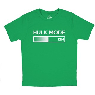 เสื้อยืด พิมพ์ลายกราฟฟิค Nerdy Hulk Mode On ตลก สําหรับวัยรุ่น