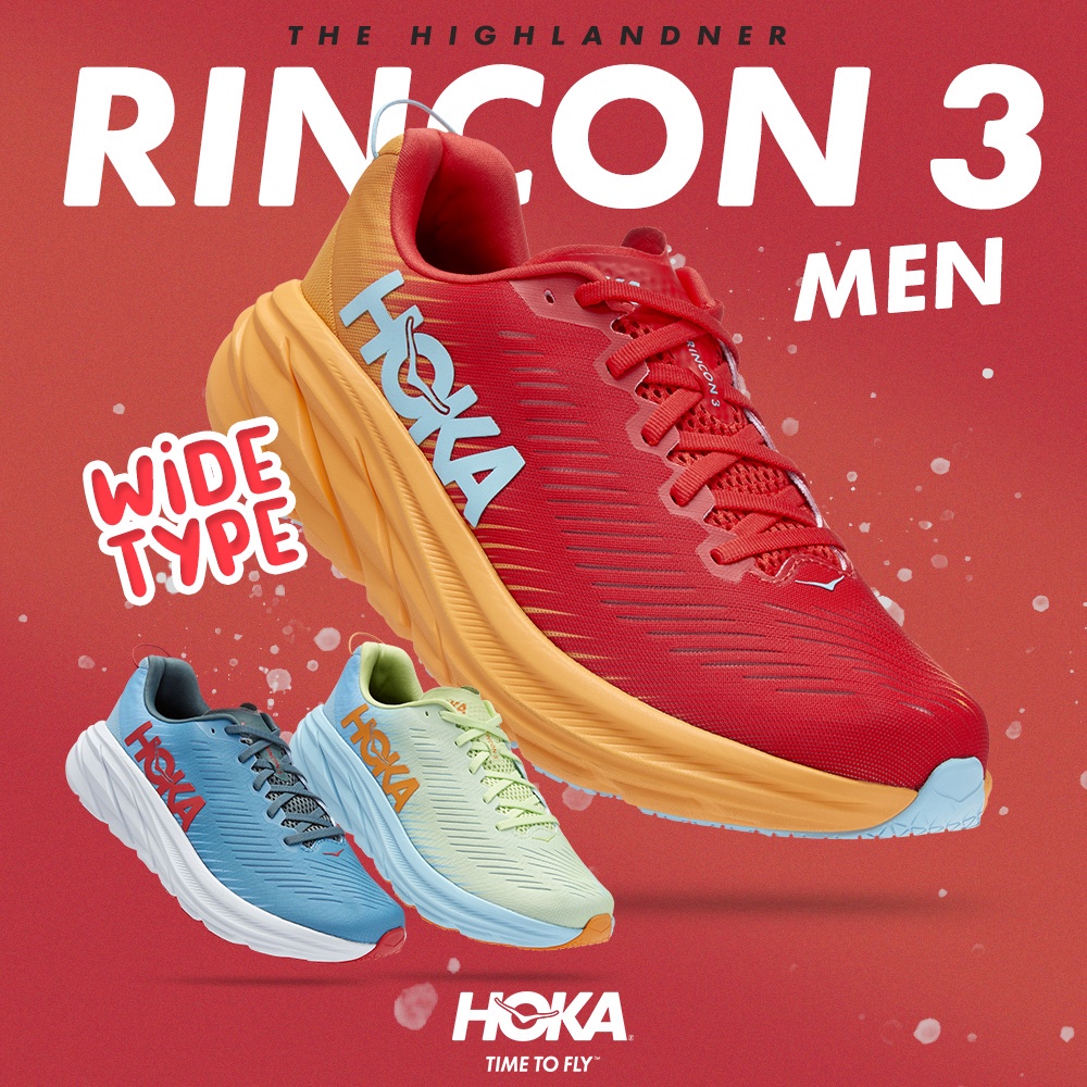 (SALE)HOKA RINCON 3 WIDE MEN | รองเท้าวิ่งผู้ชาย