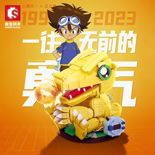 ของแท้ โมเดลบล็อกตัวต่อ Digimon ขนาดเล็ก ของเล่นสําหรับเด็ก