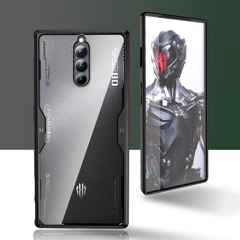 สําหรับ ZTE nubia Red Magic 8 Pro + เคสนิ่ม TPU แข็ง พลาสติกใส ไฮบริด ป้องกันลายนิ้วมือ