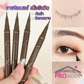 Pro Home ปากกาอายไลเนอร์  เนื้อลิขวิด กันน้ํา ติดทนนาน แห้งเร็ว 4 สี Eye Liner