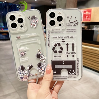 เคสโทรศัพท์มือถือ แบบนิ่ม ลายนักบินอวกาศ พร้อมช่องใส่บัตร สําหรับ Tecno Spark 9T 8 8T 8P Spark 7 7T 7P 7 Pro Spark 6 Air Spark 6 GO 2020 2021