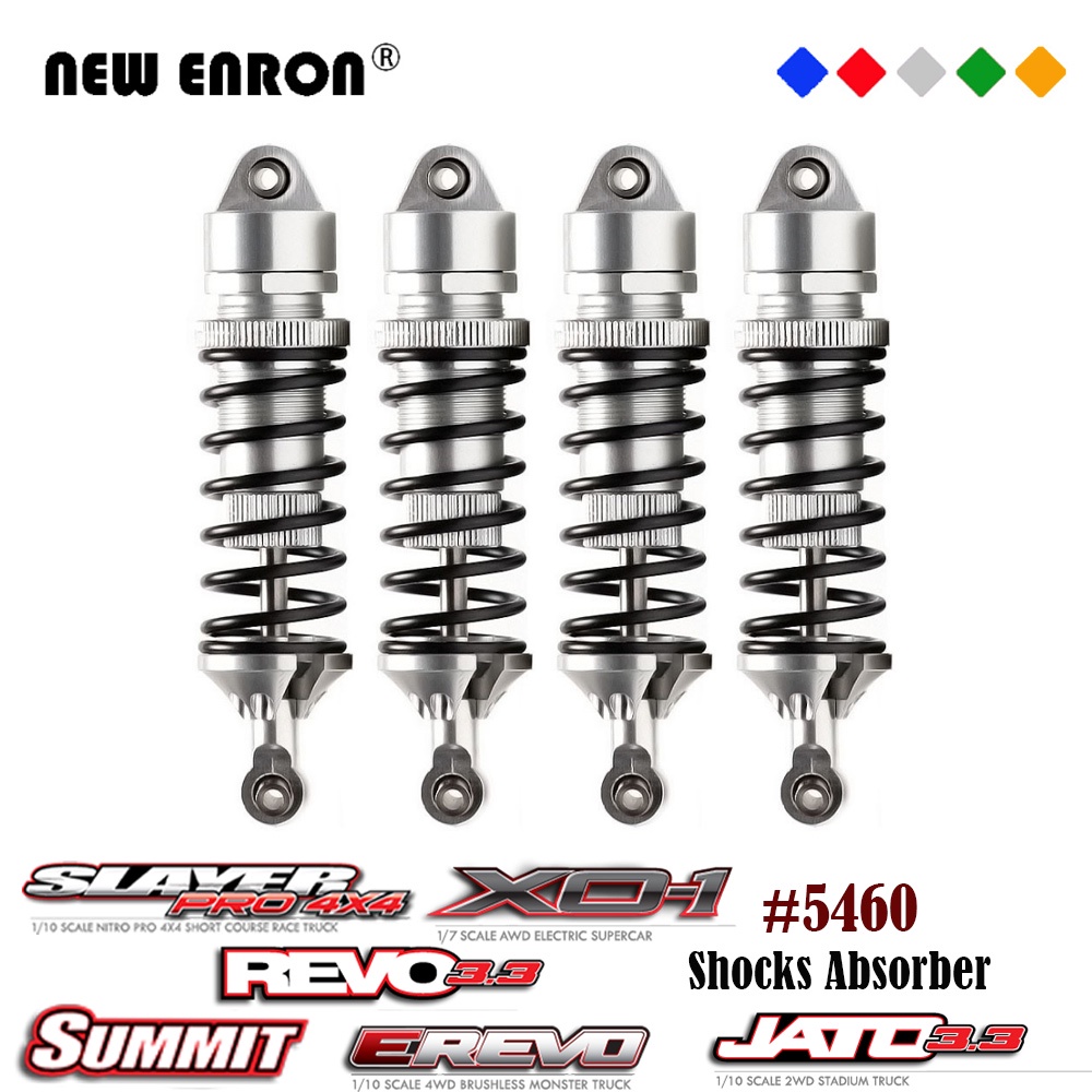 โช้คอัพ RC Damper 4mm Shafts 5460 Metal สำหรับชิ้นส่วนรถ RC Traxxas 1/10 Revo 3.3 ERevo 2.0 Jato XO-