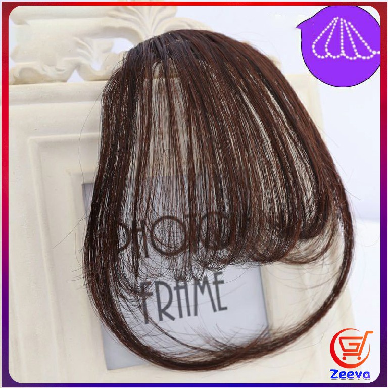 Zeeva ผมหน้าม้า ดูธรรมชาติ วิกผมหน้าม้า กิ๊บผมหน้าม้าติดง่าย bangs - รูปที่ 3