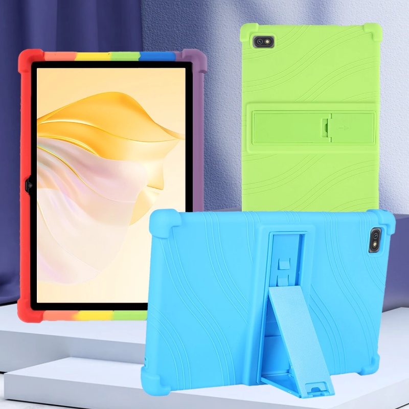 เคสป้องกันซิลิคอนแบบนุ่มสําหรับ Blackview Tab 7 4G ฝาครอบกันกระแทก Blackview Tab7 ที่ยึดเคสขาตั้ง Wi