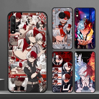 เคสโทรศัพท์ซิลิโคน แบบนิ่ม ลาย My Hero Academia กันกระแทก สีดํา สําหรับ Huawei P10 Lite P 20 Lite P20 Pro P30 Pro P30 Lite Shoto Todoroki