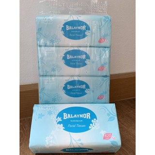 พร้อมส่ง กระดาษทิชชู่ Balaynor ไซส์ XL  1 ห่อ  420 แผ่น กระดาษทิชชู่​เช็ดหน้าหนานุ้มมมมมมมมม ราคาน่ารัก