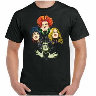 เสื้อยืดแขนสั้นเสื้อยืด พิมพ์ลายภาพยนตร์ Sanderson Sisters Hocus Pocus Rhapsody เหมาะกับวันฮาโลวีน แฟชั่นเรโทร สําหรับผู