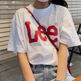 พร้อมส่ง เสื้อยืดคอกลม แขนสั้น ผ้าฝ้ายแท้ พิมพ์ลายโลโก้ ทรงหลวม ขนาดใหญ่ เข้ากับทุกการแต่งกาย แฟชั่นฤดูร้อน สไตล์คลาสสิก สําหรับผู้ชาย และผู้หญิง