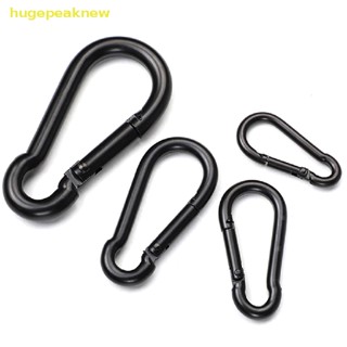 Hugepeaknew คลิปตะขอพวงกุญแจโลหะ D Carabiner สําหรับทําเครื่องประดับพวงกุญแจ DIY