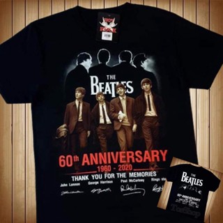 เสื้อยืดแขนสั้นRockYeah &amp; HotRock T Shirt 3D เสื้อวง THE BEATLES สกรีนคมชัดHD (ไซส์ยุโรป) เสื้อวินเทจ90 เสื้อทรงเอ เสื้อ