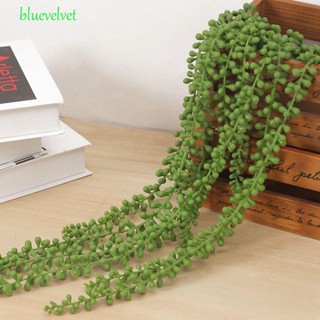 Bluevelvet Succulents พวงมาลัยพลาสติกปลอม 72 ซม. สําหรับแขวนตกแต่ง