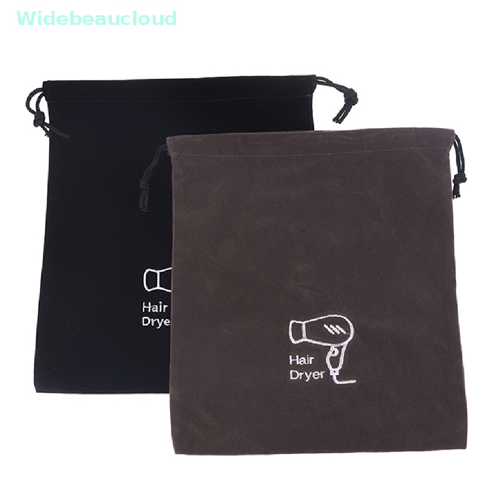 Widebeaucloud เครื่องเป่าผม Drawstring Storage กระเป๋าเดินทาง Hairdryer Organizer Blow Container