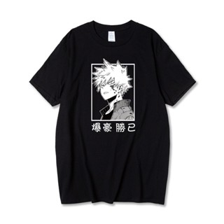 [COD]เสื้อยืดแขนสั้นลําลอง พิมพ์ลายอนิเมะ Bakugou Katsuki แฟชั่นฤดูร้อน สไตล์ญี่ปุ่น สําหรับผู้ชาย 2022S-5XL