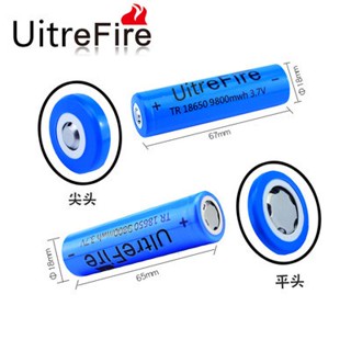 ถ่านชาร์จ 18650 UnlteFire 9800mAh 18650 Rechargeable Lithium Li-ion Battery ถ่าน