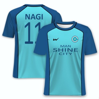 เสื้อกีฬาคอสเพลย์ การ์ตูนอนิเมะ Bola Manga 4 Jersey สีฟ้า