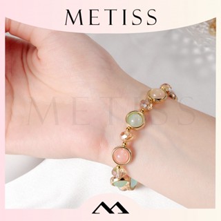 Metiss สร้อยข้อมือ แก้วคริสตัล ไล่โทนสี