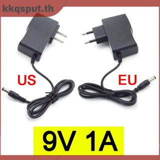 อะแดปเตอร์แปลงพาวเวอร์ซัพพลาย 9V 1A 1000ma AC 100V-240V DC 9 โวลต์ ปลั๊ก US EU 5.5 มม. X2.1 2.5 มม. THK2