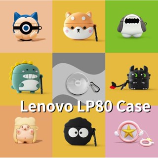 พร้อมส่ง! เคสหูฟัง แบบนิ่ม ลายการ์ตูนน่ารัก สําหรับ Lenovo LP80