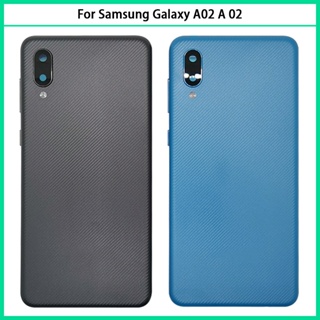 ใหม่ ฝาครอบแบตเตอรี่ด้านหลัง พลาสติก แบบเปลี่ยน สําหรับ Samsung Galaxy A02 A 02 A022