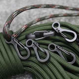 En-10x Mini SF Carabiner ปีนเขากระเป๋าเป้สะพายหลังสปริงเข็มกลัดพวงกุญแจขวดตะขอ