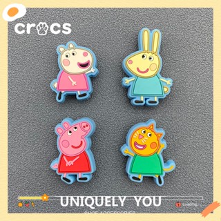 Jibbitz crocs ชุดปุ่มกดคีย์บอร์ด ลายการ์ตูน Peppa Pig