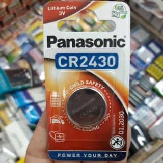 (แพคเกจEU) ถ่านรีโมท Panasonic CR2430 Lithium 3V แพคเดี่ยว จำนวน 1ก้อน ของใหม่ ของแท้ ถ่าน