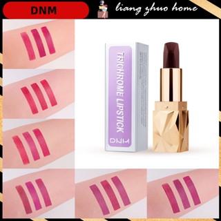 Dnm ลิปสติก เนื้อแมตต์ สามสี กันน้ํา ให้ความชุ่มชื้น ติดทนนาน สีดํา TSLM1