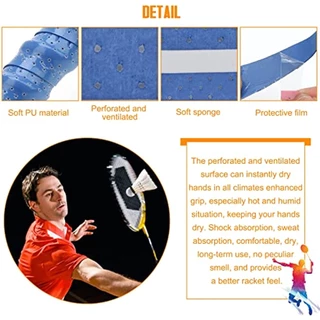 1 ชิ้น Pickleball แบดมินตันไม้เทนนิส Grip เทป, Racket Overgrip เทปที่ทําให้แห้งและดูดซับเหงื่อ Anti-Slip Overgrip