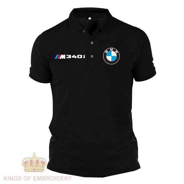 Baju โลโก้ Sulam BMW M Sport 340i M340i Cotton Polo T เสื้อเสื้อยืดเสื้อ Unisex Racing Kolar Motorsp