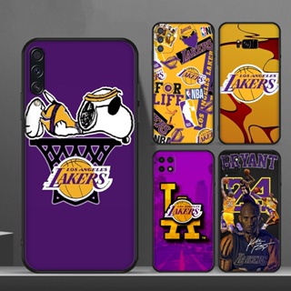 เคสโทรศัพท์มือถือ ซิลิโคนนุ่ม ลายโลโก้ Los Angeles Lakers สําหรับ Samsung Galaxy A10 A10S A20 A20S A30 A21 A40S A50S A30S