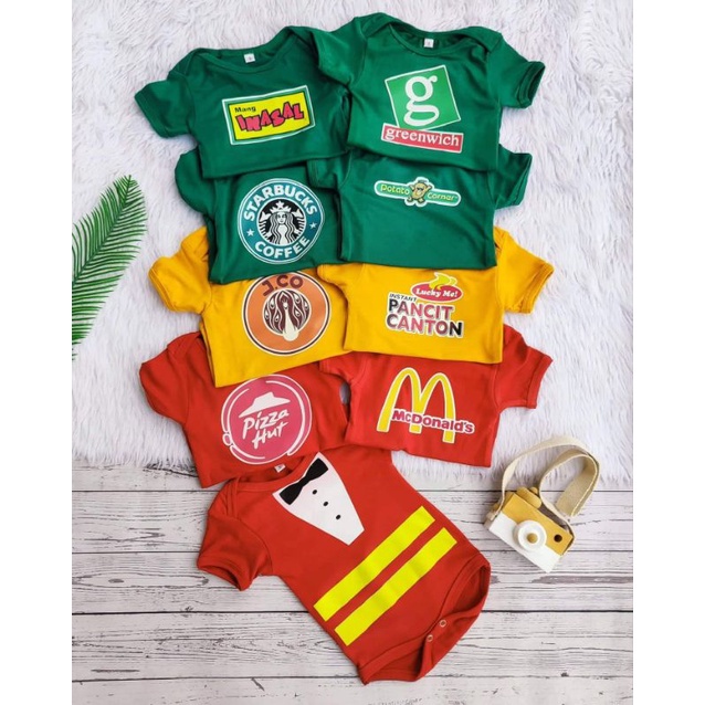 Themed Onesies สี Jollibee Mcdonalds Starbucks JCo JUDH