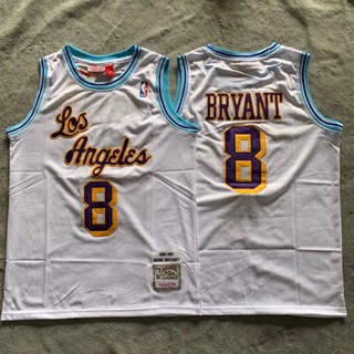 แฟชั่น ขายดี 96-97 Los Angeles Lakers Kobe No. เสื้อกีฬาบาสเก็ตบอลลําลอง คอกลม ปักลาย สไตล์เรโทร 8 ชิ้น 346963