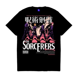 เสื้อยืด พิมพ์ลายอนิเมะ Jujutsu Kaisen SORCERERS KizaruS-5XL