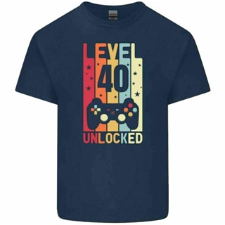 40th Birthday T-Shirt 1982 Mens Funny LEVEL UNLOCKED 40 Year Old Gaming Tee Top_03