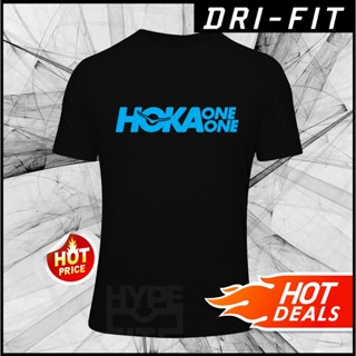 NEW Hoka One One Logo DRI FIT Trail Running Jogging Walk  Time To Fly Microfiber Performance Tee Short Sleeve_01